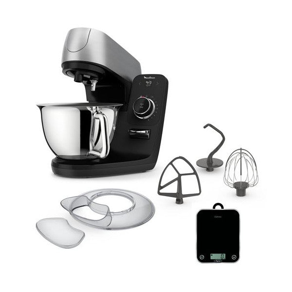 Robot Pâtissier Moulinex Coach Yy5172fg 1200 W Noir Et Silver Moulinex