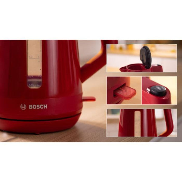 Bouilloire Electrique  - Bosch - Twk1m124 Mymoment - Rouge - Capacité Bosch