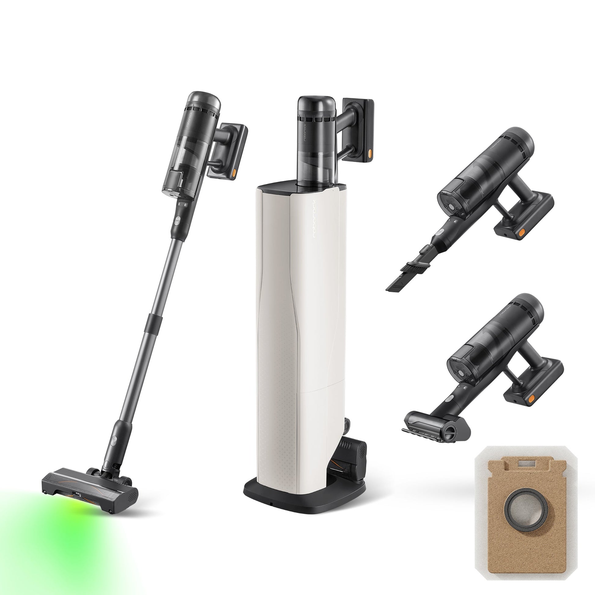 Roborock H60 Hub Ultra aspirateur balai sans fil avec station d'accueil à vidage automatique