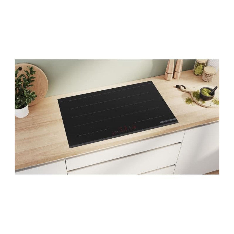 Table De Cuisson A Induction -   - 4 Foyers - 52,2 X 80,2 X 5,1 Cm - Pxy83khc1e - Noir Bosch