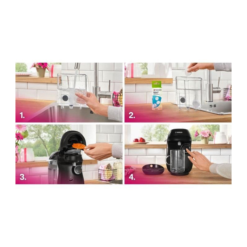 Machine A Café Multi-boissons -   - Tassimo - T10 Happy Noir - 1400 W Bosch