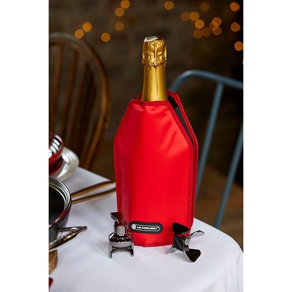 Rafraîchisseur de bouteille coloris cerise Le Creuset