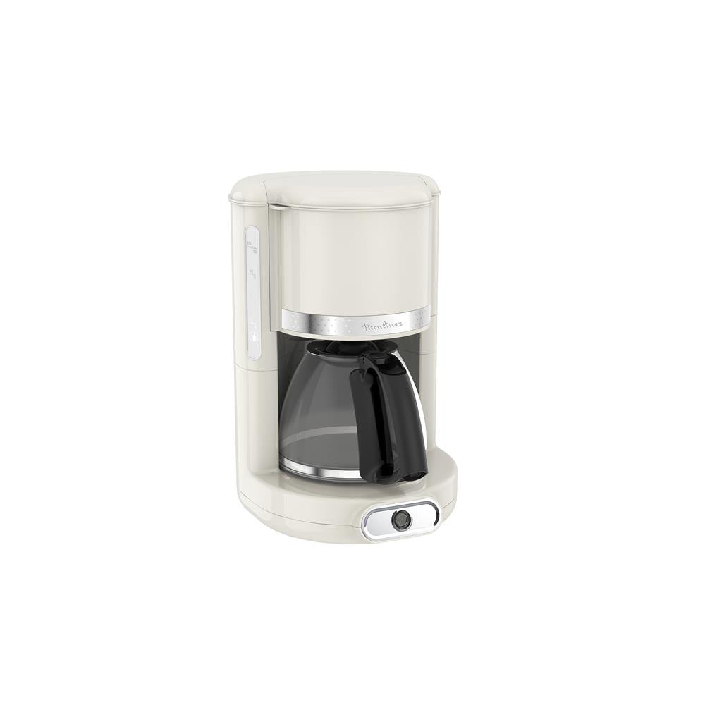 Cafetiere Ivoire 1000w 1,25l 10/15t Design Annee 50 Ivoire   - Fg381a10 Moulinex
