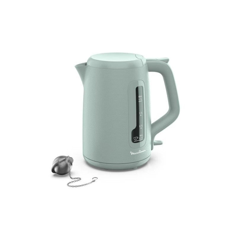 Bouilloire électrique 1.7 L, Indicateur 1 Tasse, Filtre Anticalcaire, Arret Auto, Boule A Thé Incluse, Morning By2m13 Moulinex
