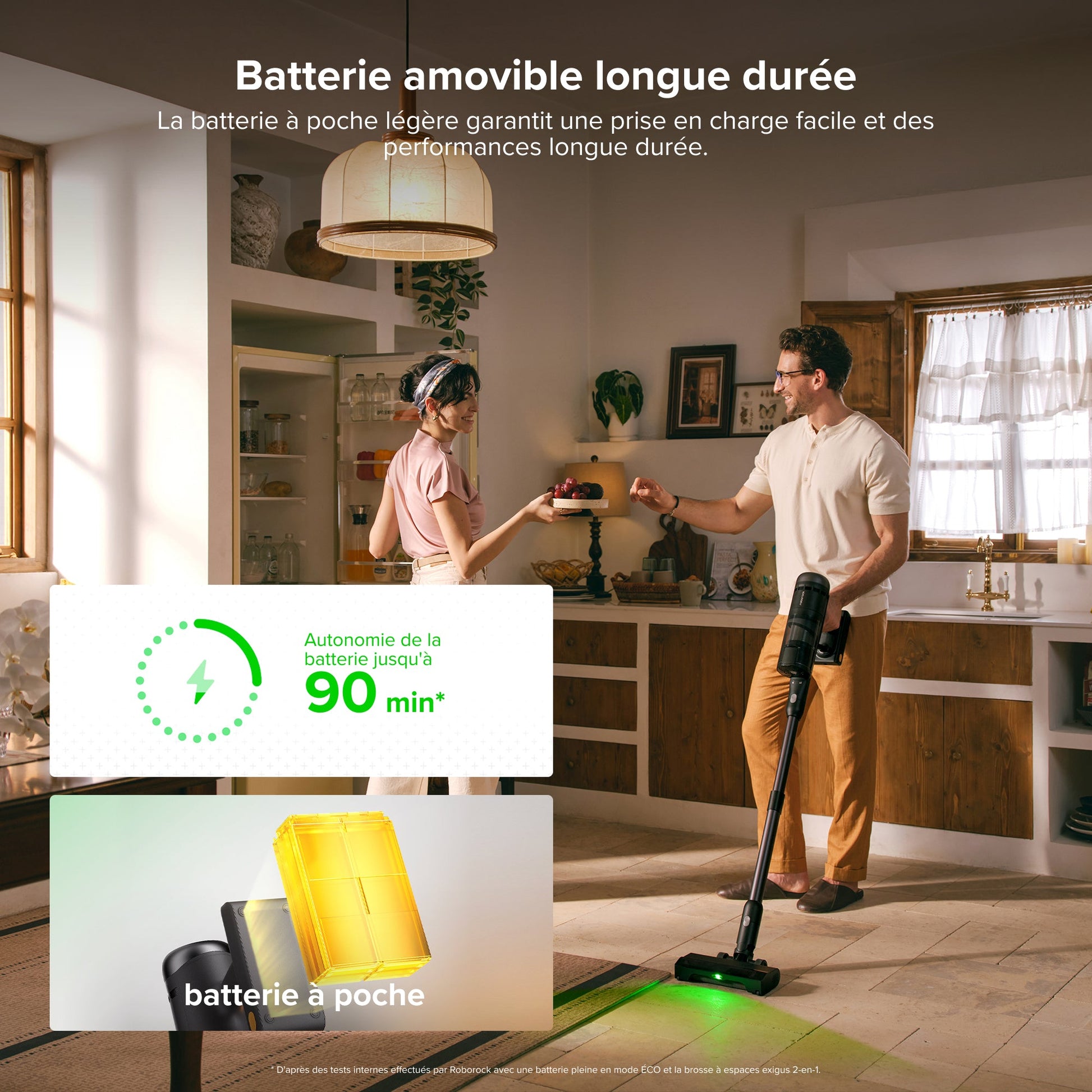 Roborock H60 Hub Ultra aspirateur balai sans fil avec station d'accueil à vidage automatique