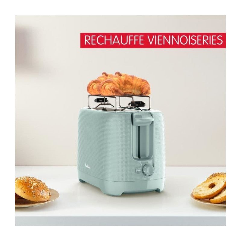 Grille-pain 2 Fentes, 7 Niveaux De Dorage, Réchauffe Viennoiseries, Fentes Larges, Poignée Surélévation, Morning Lt Moulinex