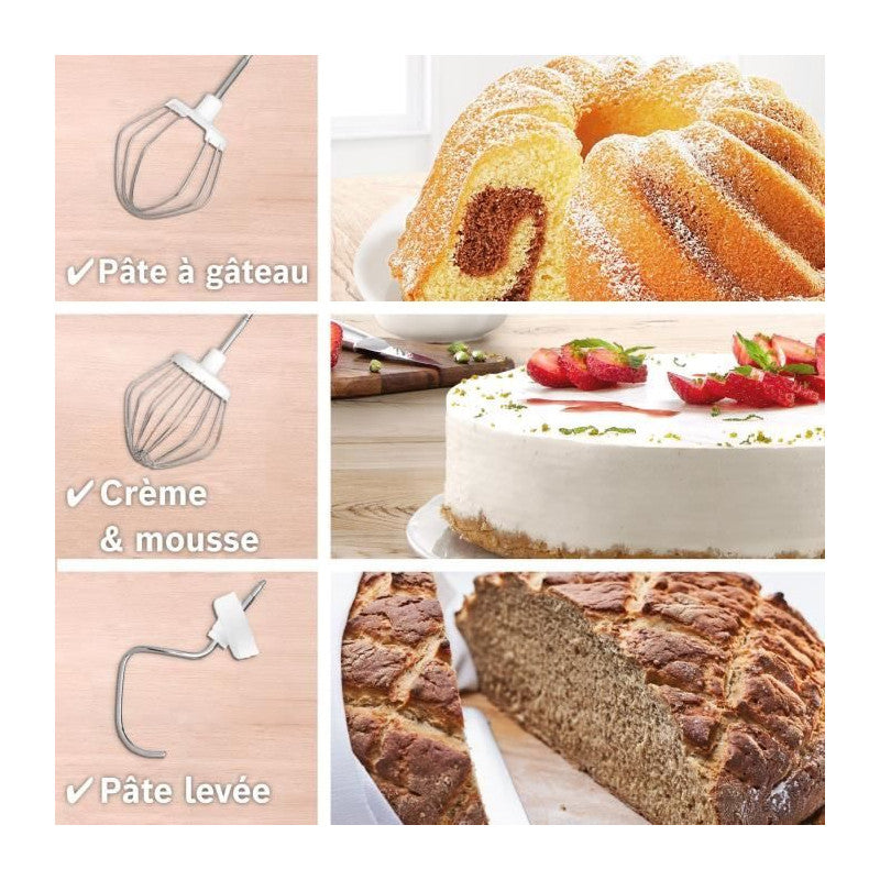 Robot Pâtissier   Serie 2 Mums2aw00 - 700 W - 4 Vitesses - 3,8 L - Blanc Bosch