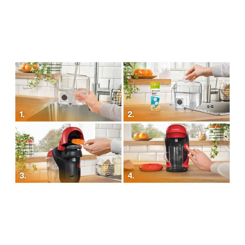 Machine A Café Multi-boissons -   - Tassimo - T11 Style Rouge - 1400 W Bosch