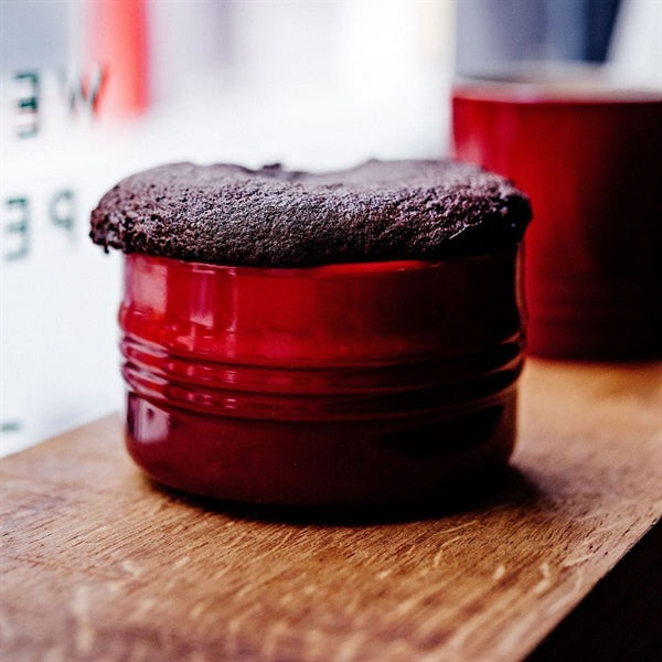 Set de 2 ramequins empilables 200 ml céramique cerise et volcanique Le Creuset