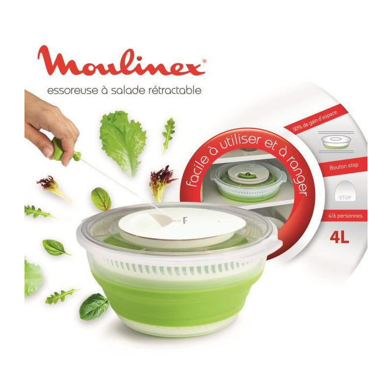 K2530104 Essoreuse A Salade Retractable 4l Moulinex