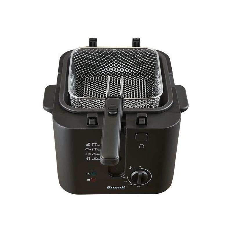 Friteuse Classique 1600w 2,5l 900gr Th° Hublot Couvercle Demontable   - Fri25x2 Brandt