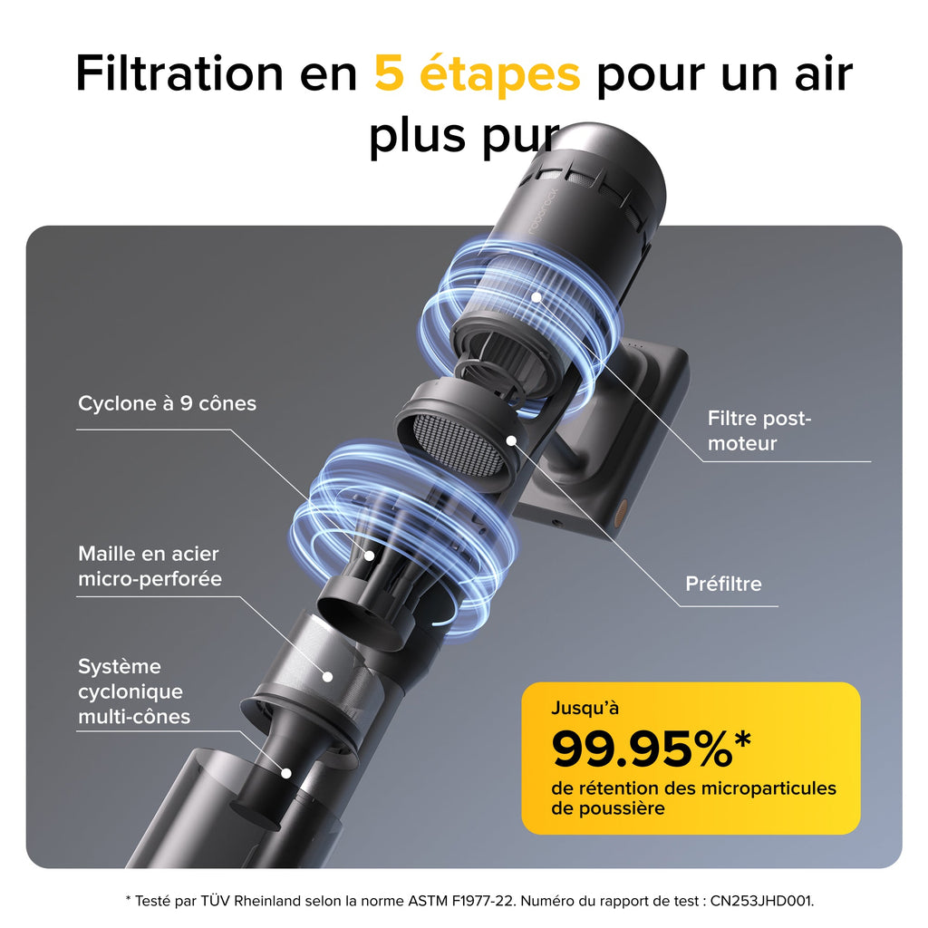 Roborock H60 Ultra aspirateur balai sans fil 3 en 1