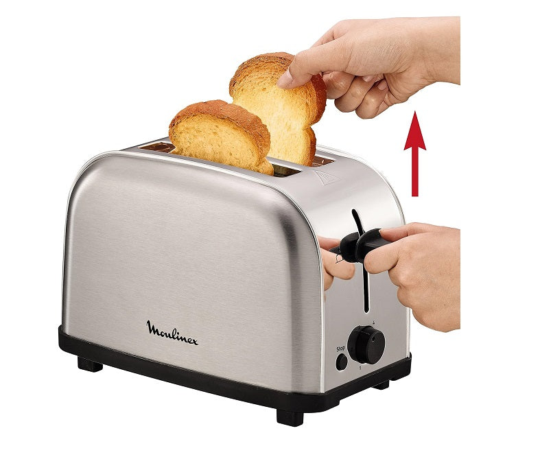 grille pain avec 2 fentes 700W gris Moulinex