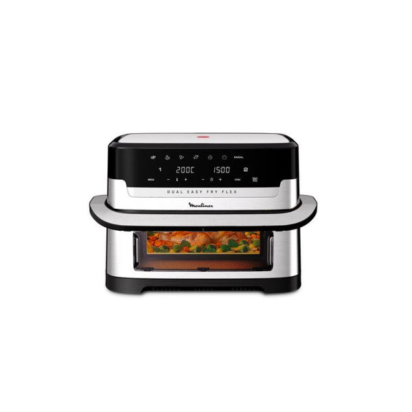 Friteuse Sans Huile Moulinex Easy Fry Dual Flex Ez922df0 9l Gris Moulinex
