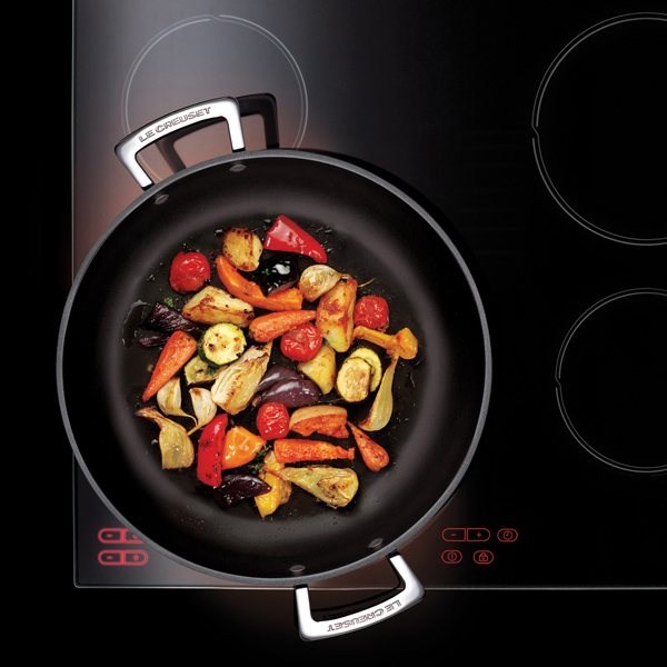 Sauteuse provençale et couvercle Les Forgées 30 cm Le Creuset