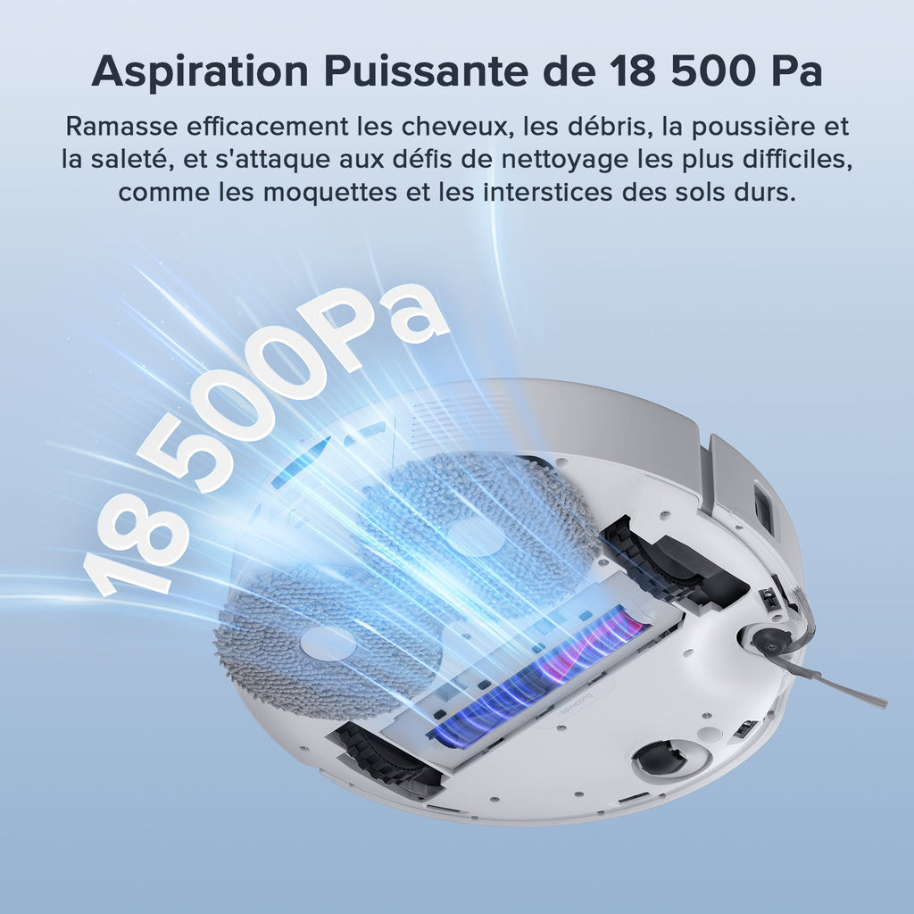 Roborock Qrevo Curv S5X Set robot aspirateur laveur avec station d’accueil multifonctionnelle 3.0