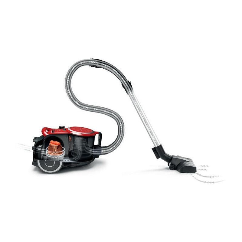Nouveauté ! Aspirateur Traineau Sans Sac -   Bgc41q69 Serie 6 - 600 W - Prosilence - 70 Db - Capacité Bac 2,4 L - Rouge Bosch