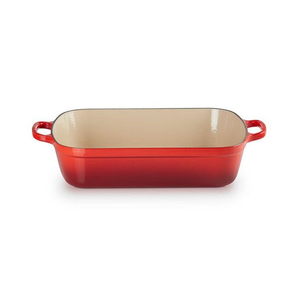 Plat rectangulaire fonte émaillée 37 cm Cerise Le Creuset