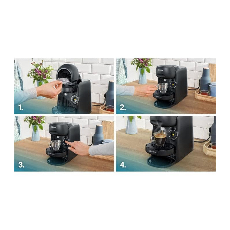 Machine A Café -   - Tas16b2 - Tassimo Finesse - 1400 W - 0,7 L - Noir Bosch