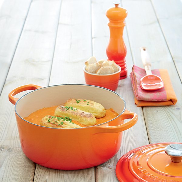 Cocotte fonte rond  20 cm volcanique Le Creuset