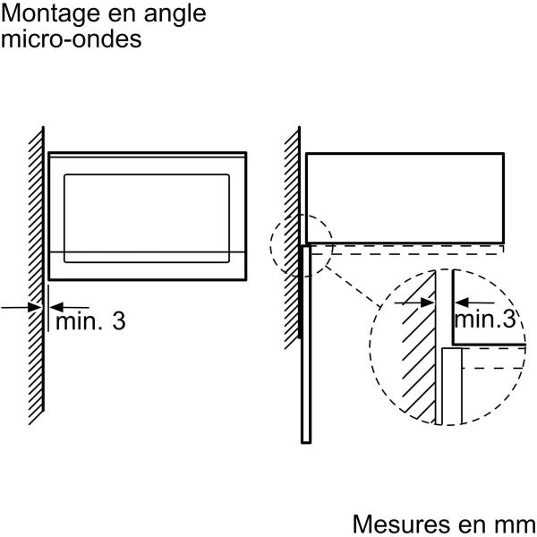 Micro-ondes Encastrable - Bosch Série 6 - Bfl554ms0 - Noir / Inox - 59 Bosch