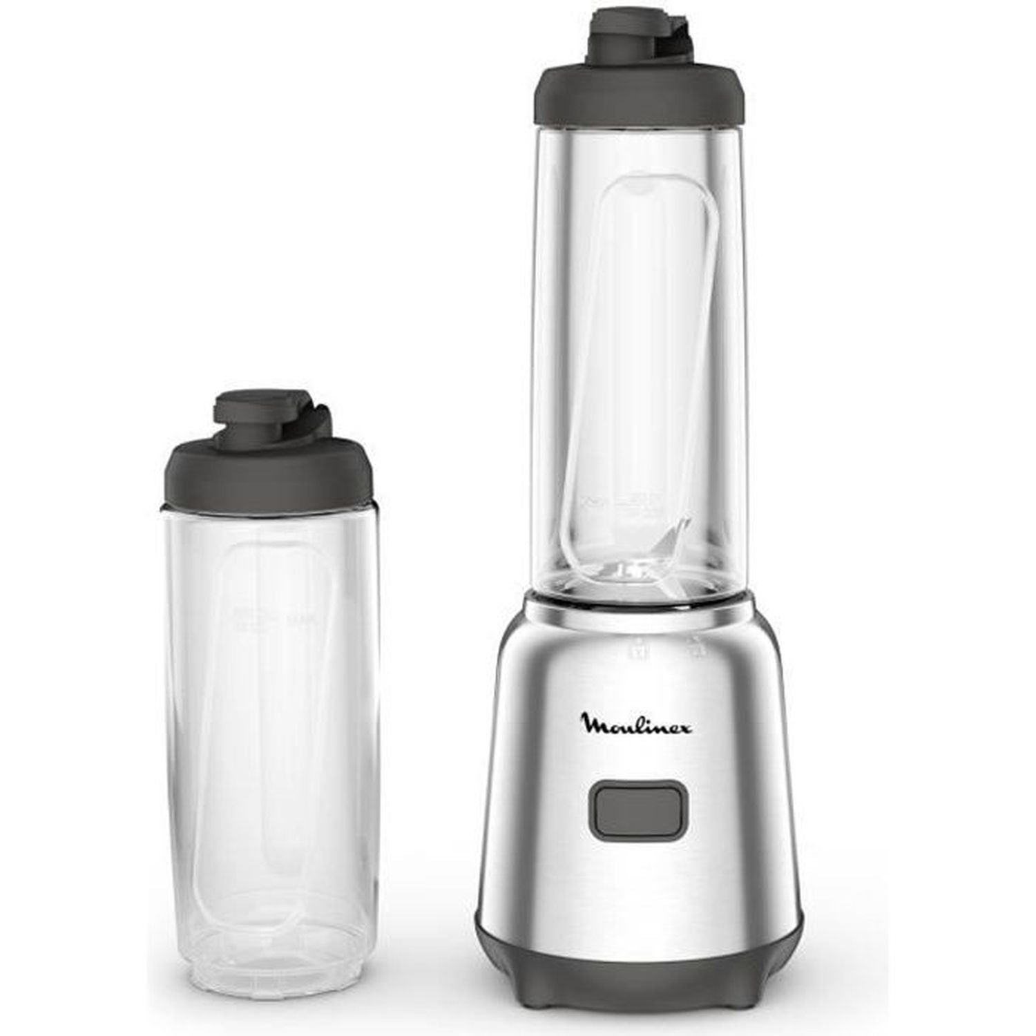 Moulinex blender mixeur, 300 w, 2 bouteilles tritan à emporter, 4 lames amovibles, compact Moulinex
