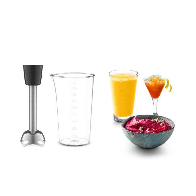 Hm653910 Powermix Silence Batteur, 600 W, Technologie Silencieuse, Poignee Ergonomique, Variateur De Vitesse Moulinex