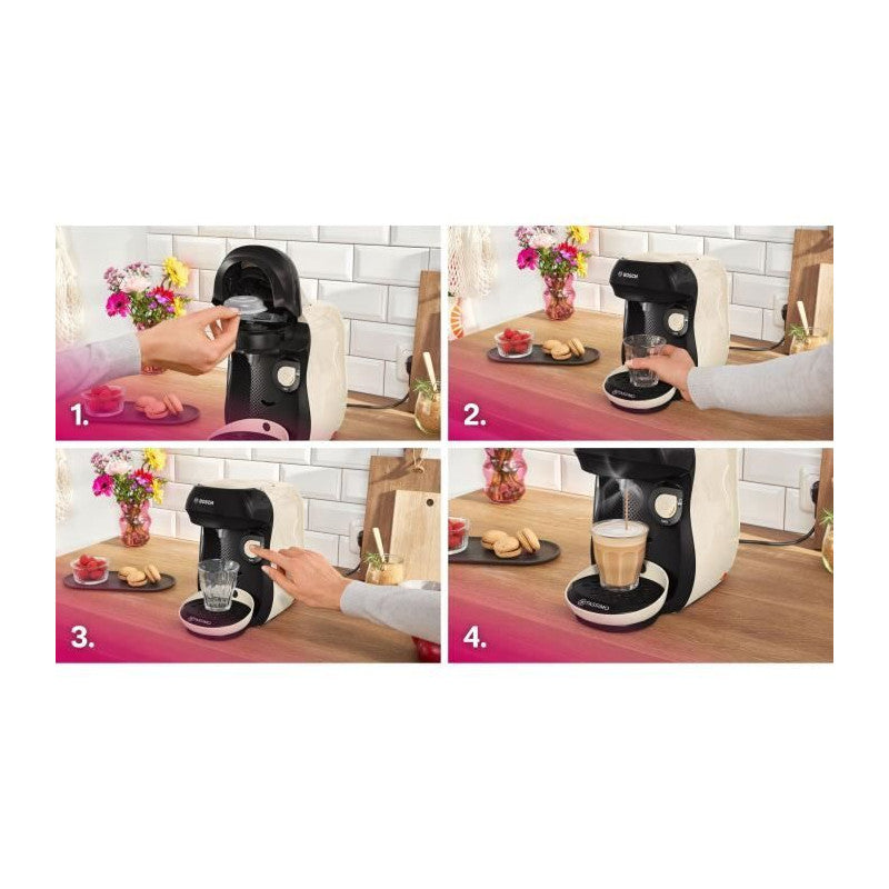 Machine A Café Multi-boissons -   - Tassimo - T10 Happy Vanille - 1400 W Bosch