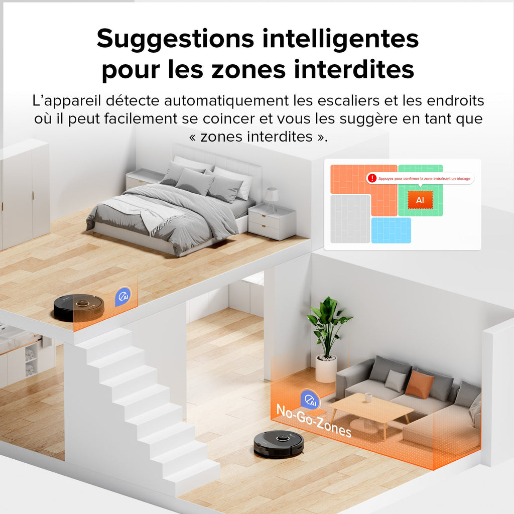 Roborock Q8 Max+ robot aspirateur avec station de vidage automatique