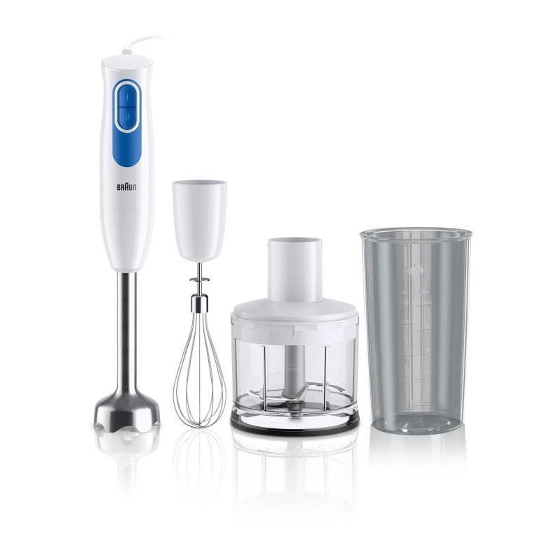 Pied Mixeur   Mq20.236m - Moteur 600 W - 2 Vitesses - Systeme Easytwist Braun