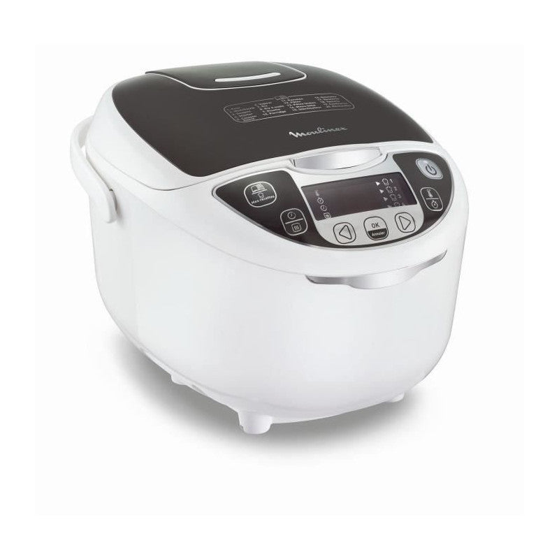 Mk708e10 Multicuiseur Electrique 15 En 1 - 750w - Blanc/gris Moulinex