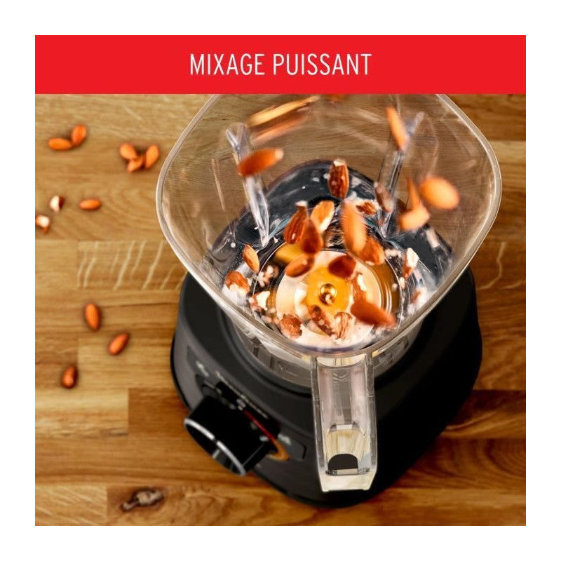 Moulinex blender, bol léger incassable 2 l, mixeur haute vitesse, lames powelix life, nettoyage facile, perfectmix Moulinex
