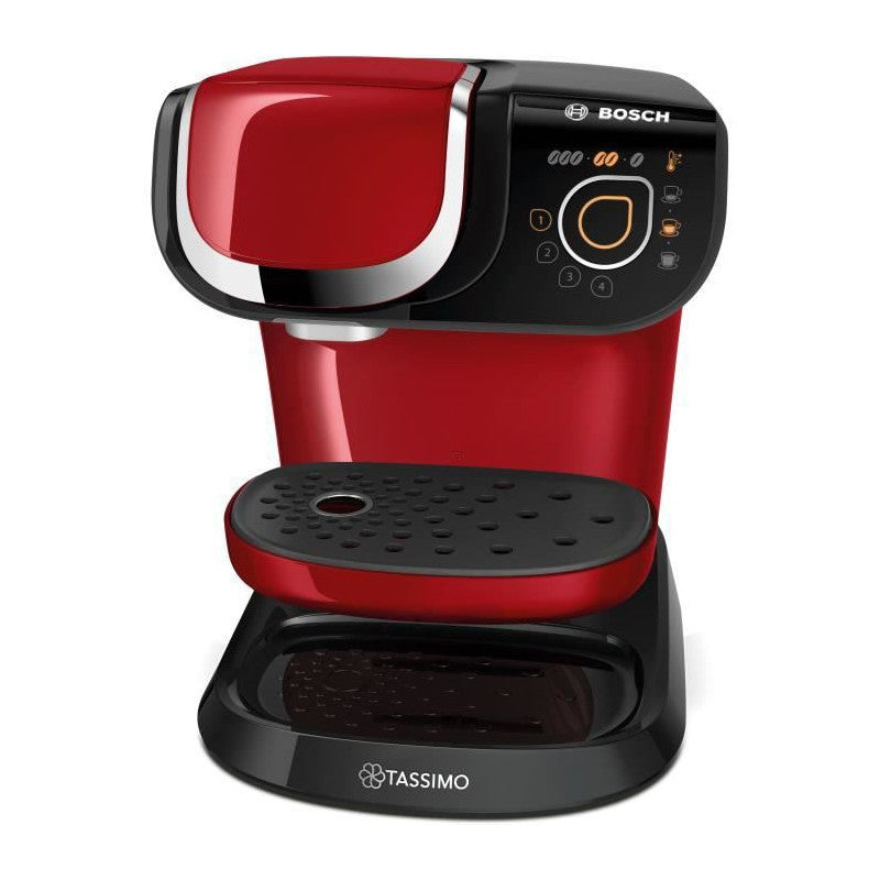 - Tas6503 - Machine A Cafe Tassimo Multi-boissons - Reservoir Deau 1,3l - Arret Automatique - Rouge Bosch