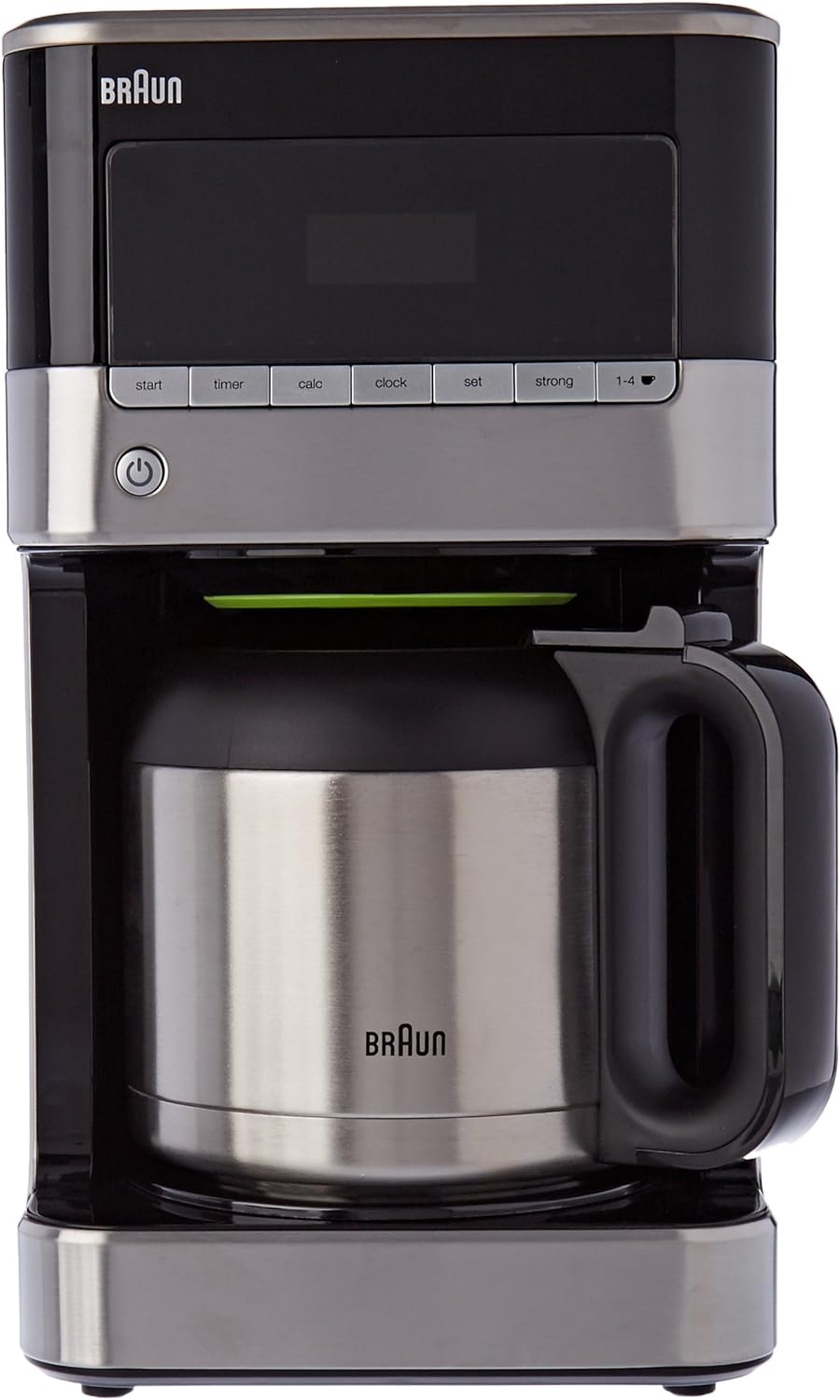 cafetière électrique programmable pour 10 tasses 1000w Inox / Noir Braun