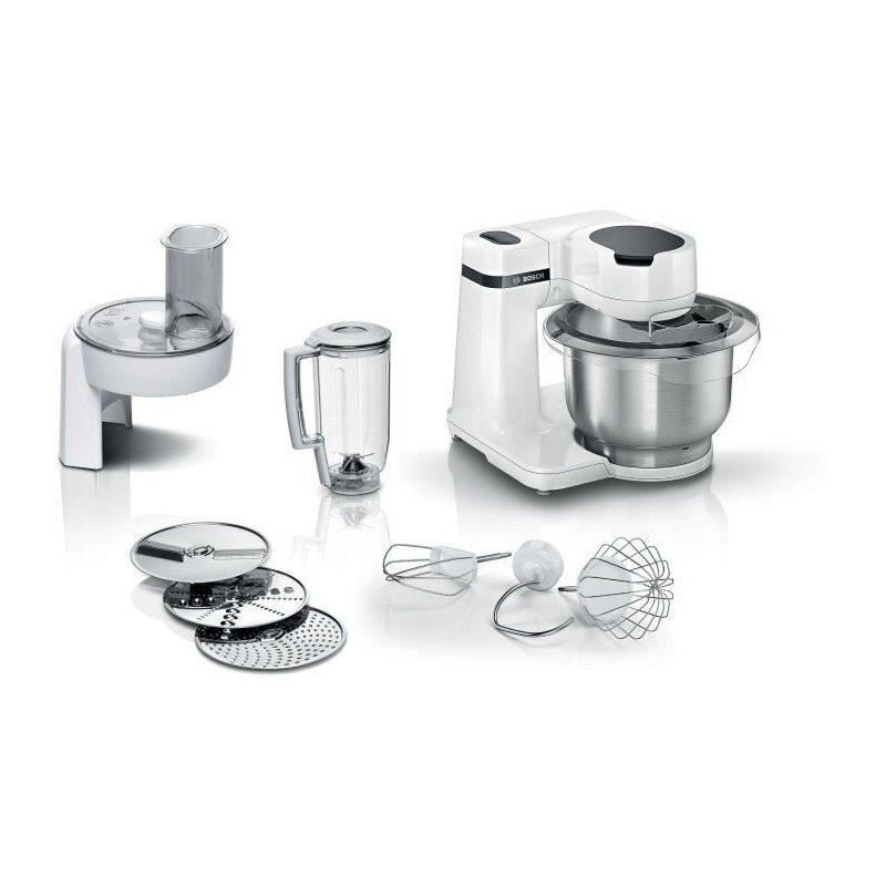 Robot Patissier Compact Et Multifonction Kitchen Machine   Serie 2 - 700w - 3,8l - Blanc Bosch