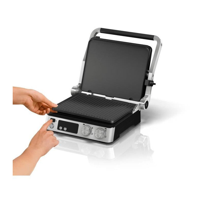 Grill Multifonctions -   - Multi Grill 7 - 2000 W - 3 Positions De Chauffe - Noir/acier Braun