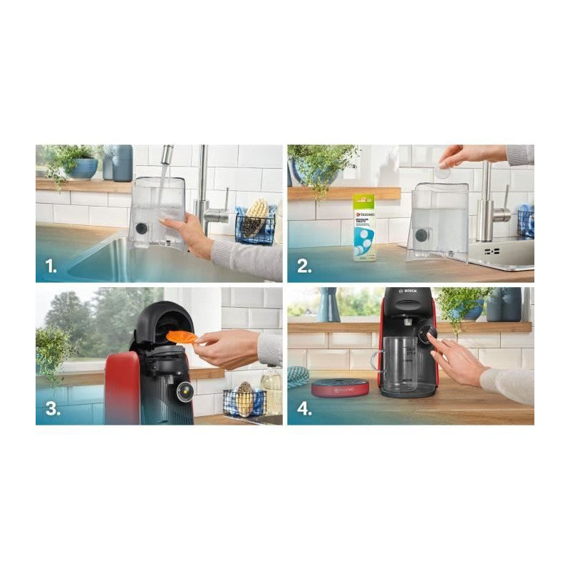 Machine A Café Multi-boissons -   Tassimo - Tas163e - T16 Finesse - 1400 W - 0,7 L - Rouge Bosch