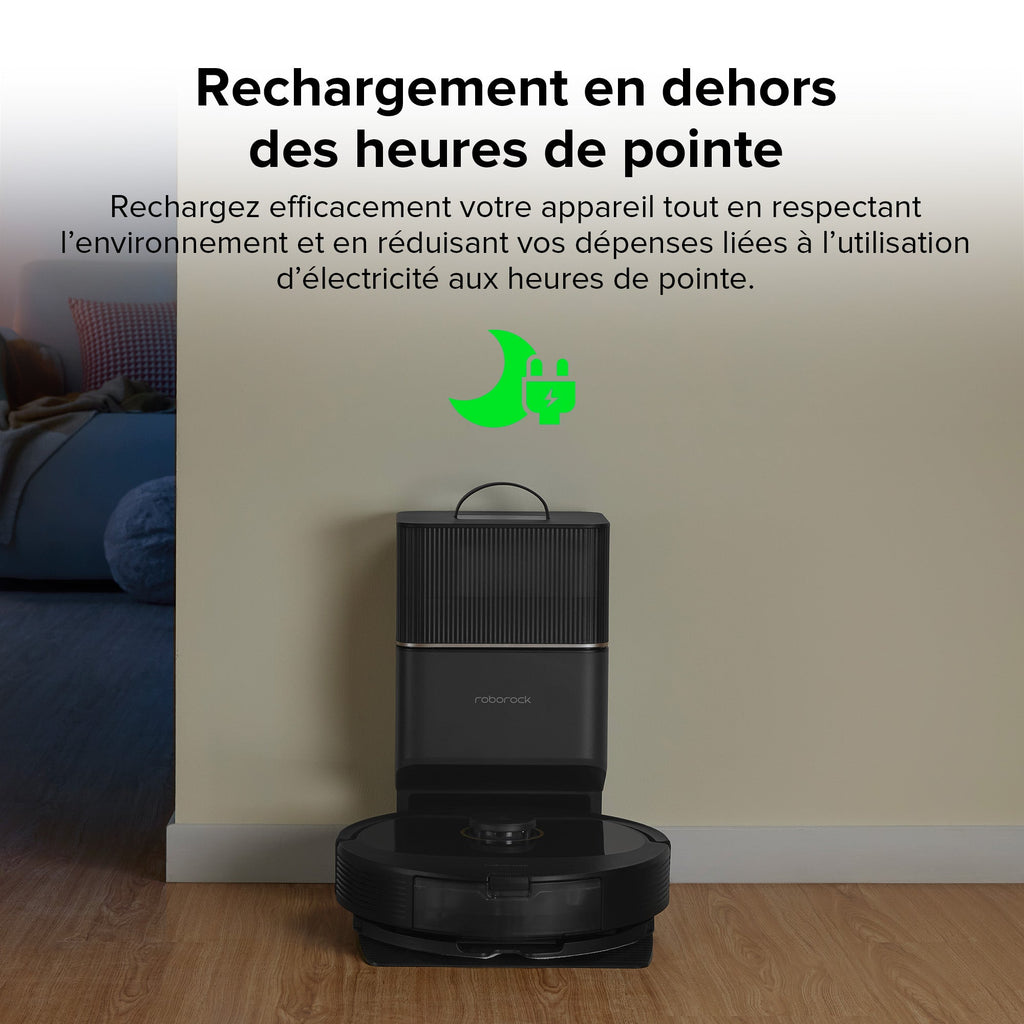 Roborock Q8 Max+ robot aspirateur avec station de vidage automatique