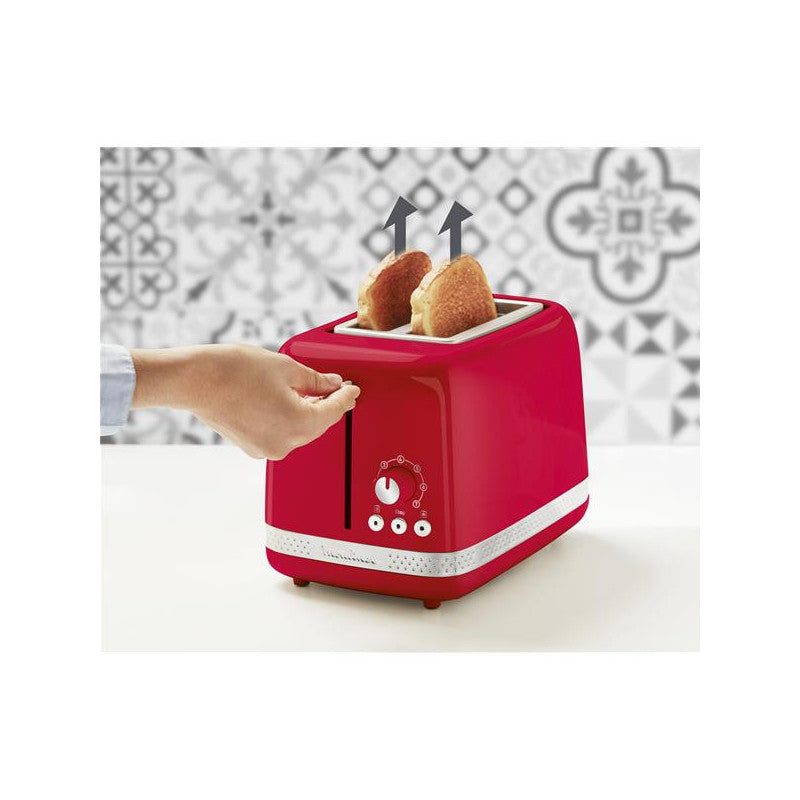 Toaster  Soleil 850w 2 Tranches Retro Rouge   - Lt300510 Moulinex