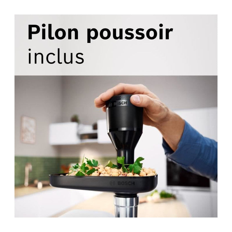 Hachoir A Viande -   - Mfws420w Série 4 - Blanc - 500 W - Moteur Bloqué 1900 W - 2,5 Kg/mn - 2 Vitesses - 2 Grilles De Hac Bosch