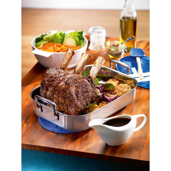 Plat à rôtir rectangulaire inox 35 cm Le Creuset