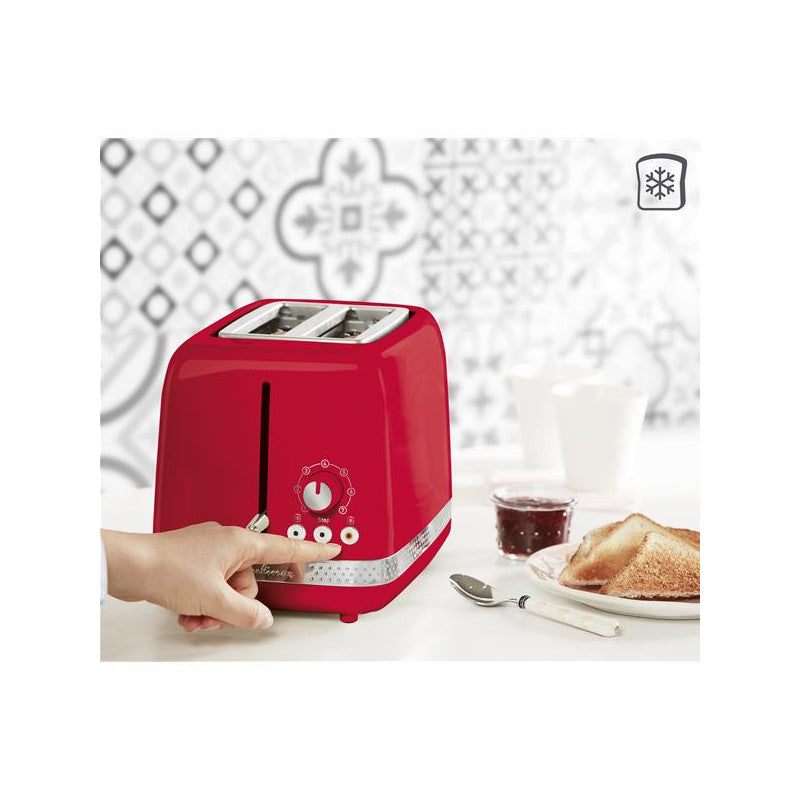 Toaster  Soleil 850w 2 Tranches Retro Rouge   - Lt300510 Moulinex