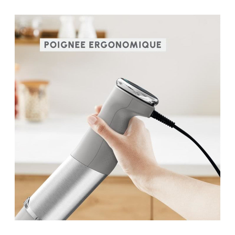 Pied Mixeur Quickchef +, Mixeur Plongeant, 1000 W, 20 Vitesses, 2 Accessoires Dd67eb10 Moulinex