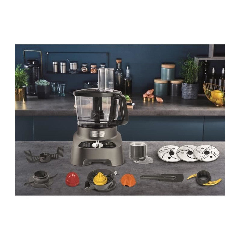 Robot Cuisine Multifonction Doubleforce 31 Fonctions 10 Accessoires Blender 2l Fp825e10 Moulinex