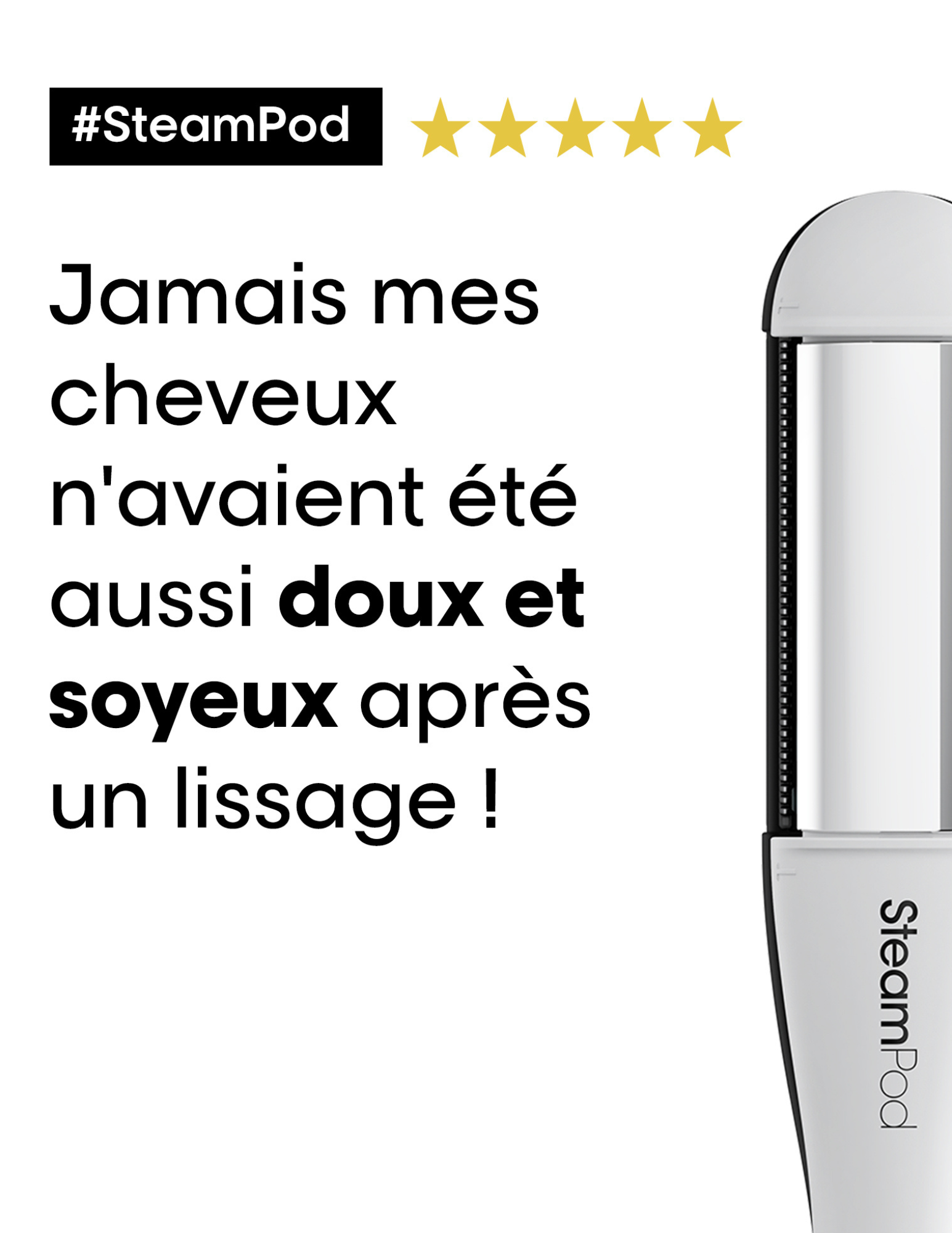 Ensemble Steampod 4.0 avec Sérum lissant