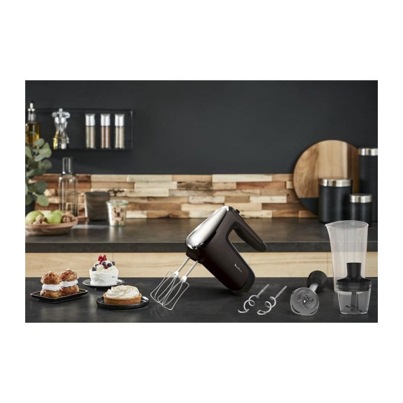 Hm653910 Powermix Silence Batteur, 600 W, Technologie Silencieuse, Poignee Ergonomique, Variateur De Vitesse Moulinex