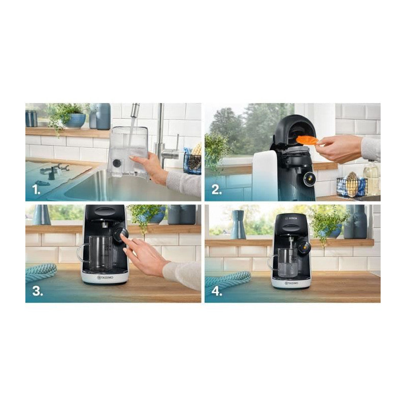 Machine A Café Multi-boissons -   - Tassimo - T16 Finesse Blanc - 1400 W Bosch