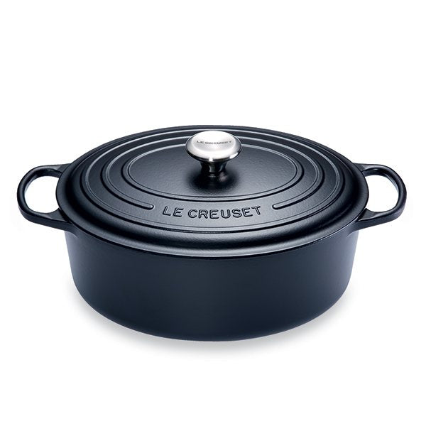 Cocotte fonte ovale 31 cm noir Le Creuset