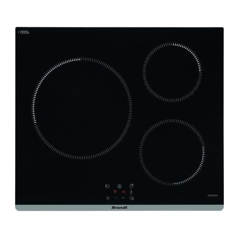 Plaque De Cuisson Induction -   - 3 Zones - L60 Cm - Ti364b - 7200 W - Noir Brandt