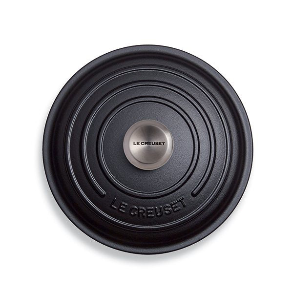 Cocotte fonte rond 26 cm noir Le Creuset